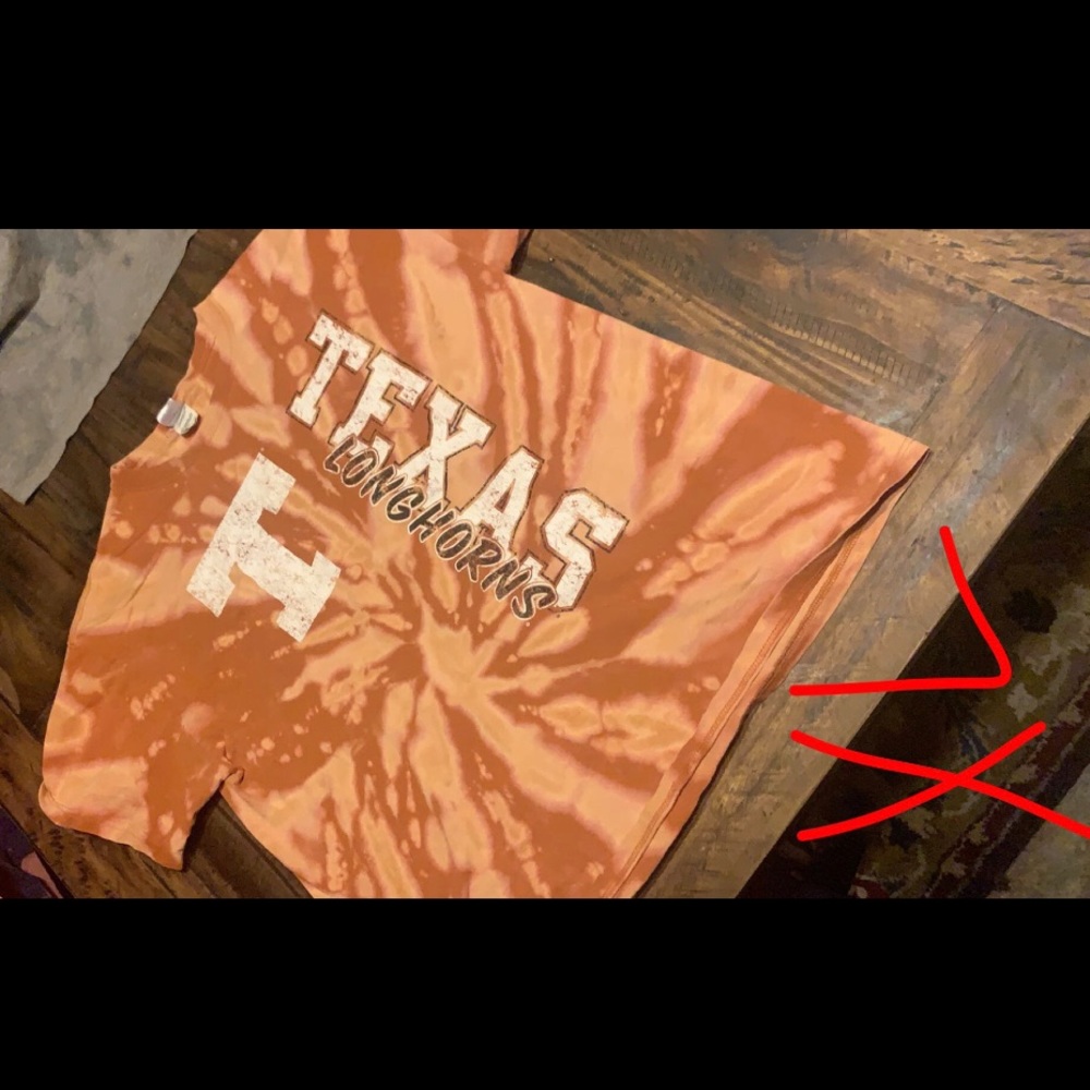 Texas Longhorns custom acid washed T-shirt